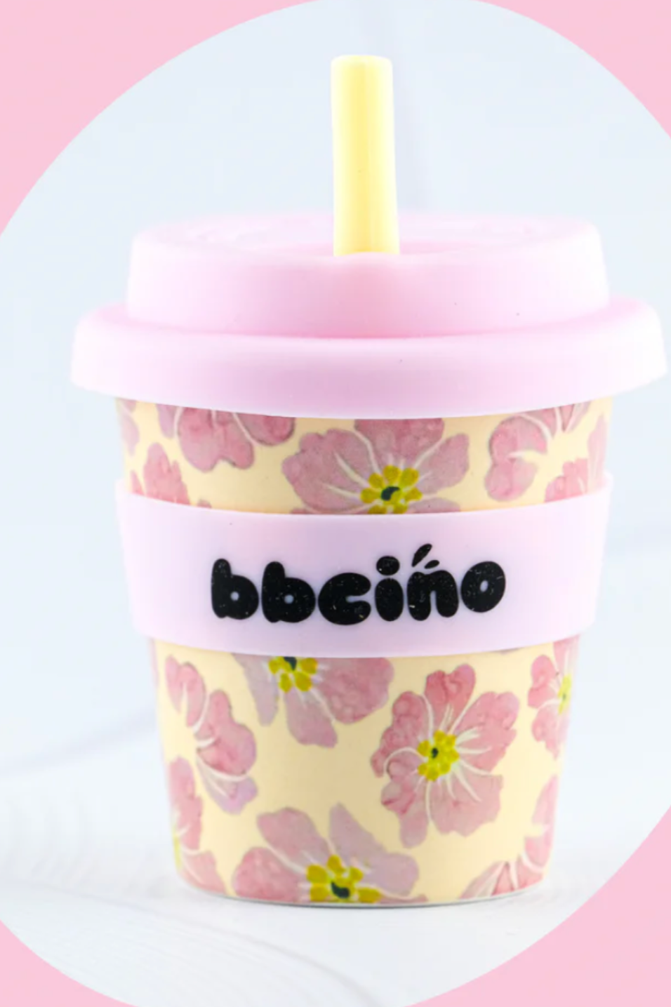 Reusable Babycino Bamboo Cup - Poppy