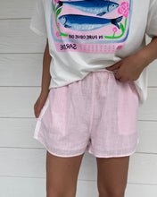 Load image into Gallery viewer, Pink + White Racer Striped Shorts - Womens
