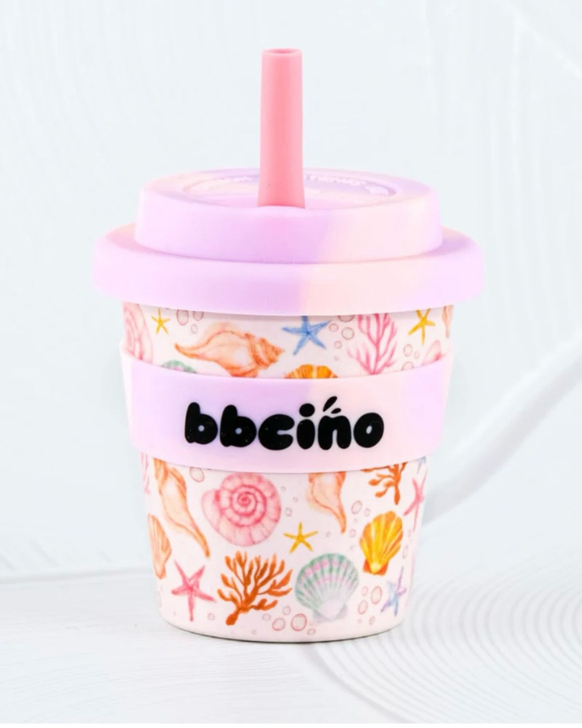 Reusable Babycino Bamboo Cup - Shell, yeah!