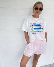 Load image into Gallery viewer, Pink + White Racer Striped Shorts - Womens
